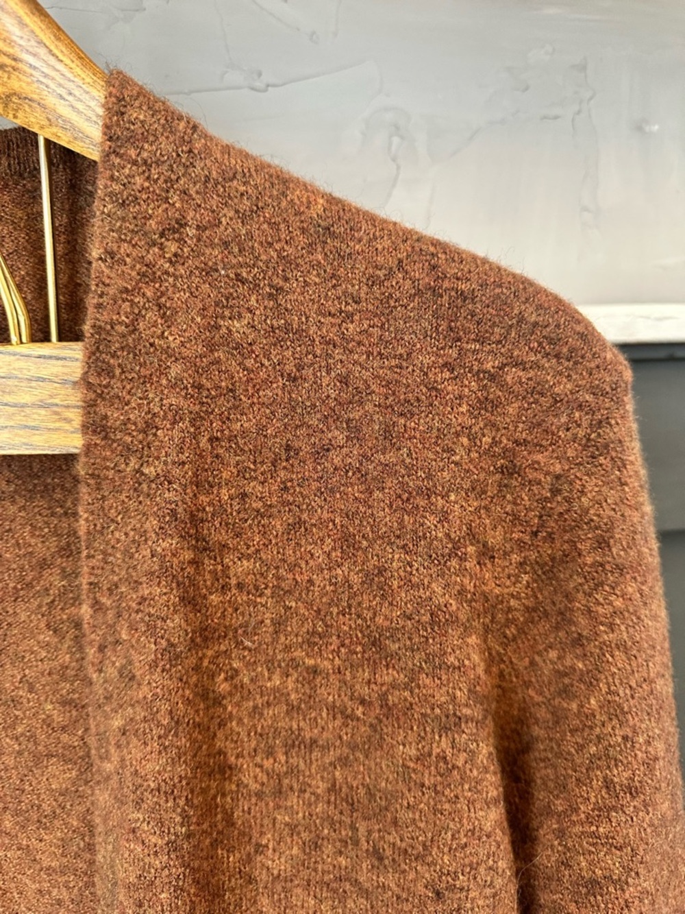 Madewell Super Soft Heathered Clay Long Line Kent‎ Open Cardigan Pockets sz S - Picture 6 of 15